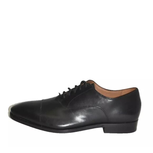 New! Allen Edmonds Siena Leather Cap Stitch Oxford Shoe Black 10.5 D 5720 DD297A
